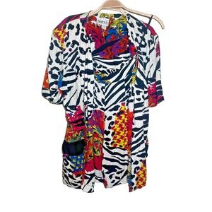 Surya Vintage Beaded Sequin Jacket  Pants Art to Wear Lagenlook Statement Sz S/M